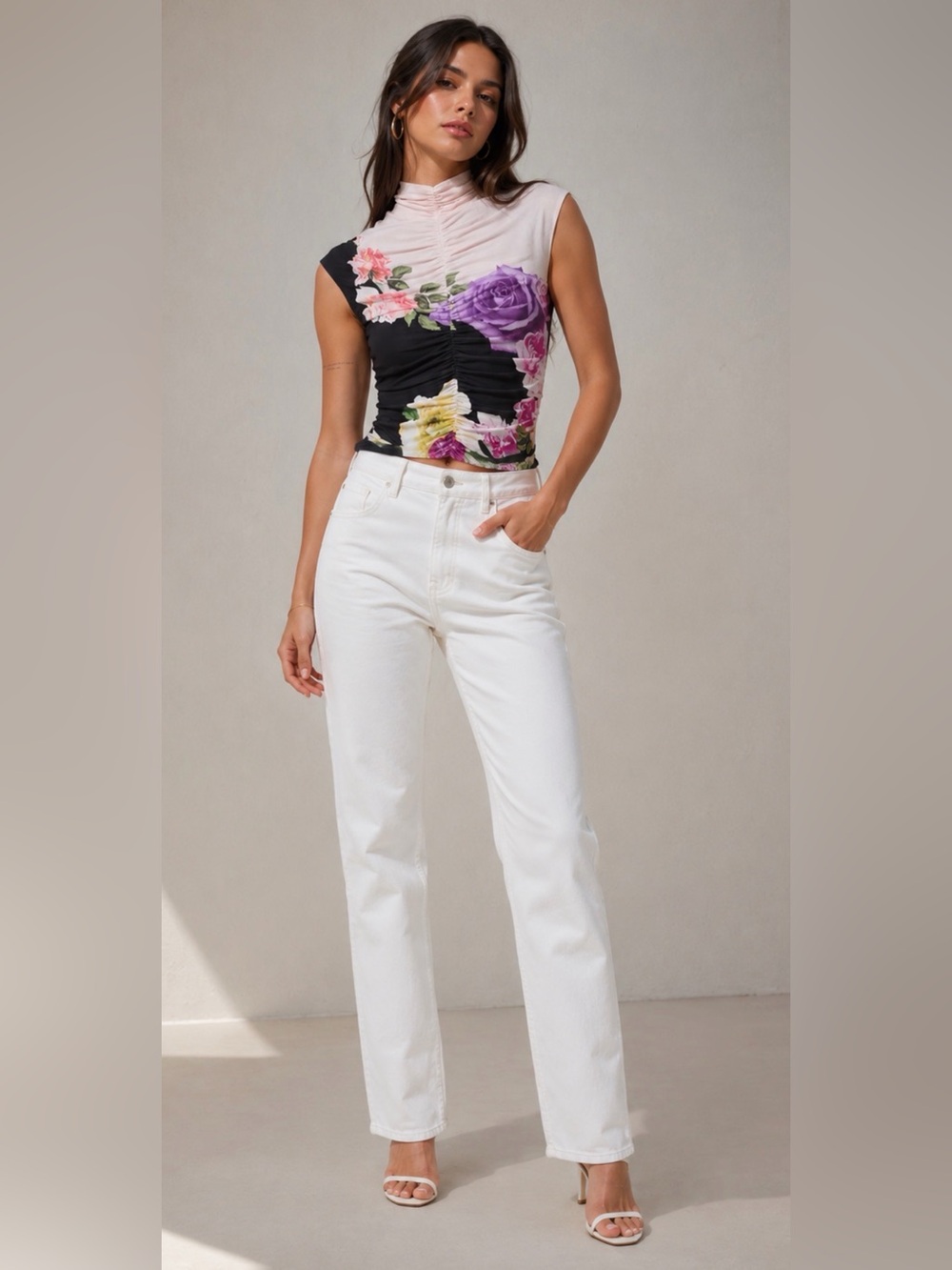 AFRM Flower Blouse
